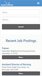 Mobile Screenshot of healthcarejobsite.com